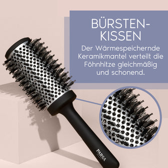 PARSA Beauty PROFESSIONAL Lotus Volumenbürste groß – 44 mm Rundbürste für mehr Fülle