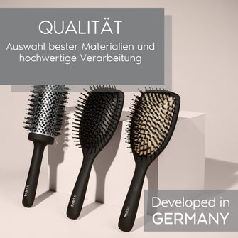 PARSA Beauty PROFESSIONAL Carbon Paddle-Bürste – antistatisch & großflächig