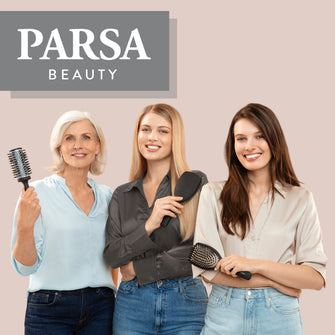 PARSA Beauty PROFESSIONAL Haarkamm – Carbon & Turmalin gegen Frizz