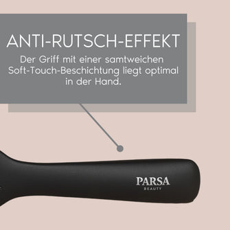 PARSA Beauty PROFESSIONAL Antistatik-Kamm – Carbon & Turmalin