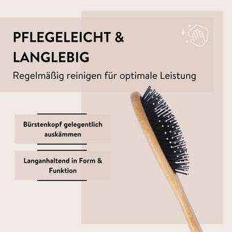 PARSA Beauty ESSENTIAL Haarbürste oval Kunststoffstifte Stylingbürste