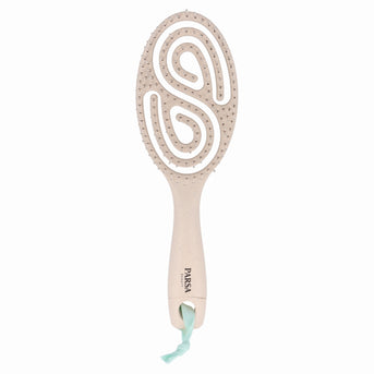 PARSA Beauty NATURE LOVE Spiralbürste Beige Weizenstroh Haarbürste