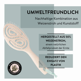 PARSA Beauty NATURE LOVE Spiralbürste Beige Weizenstroh Haarbürste