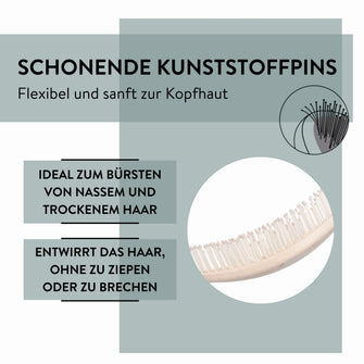 PARSA Beauty NATURE LOVE Spiralbürste Beige Weizenstroh Haarbürste