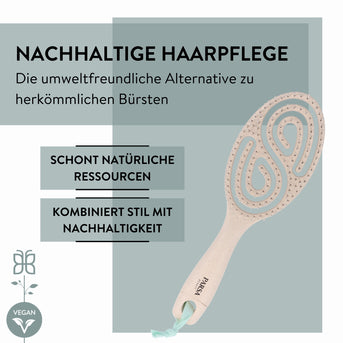 PARSA Beauty NATURE LOVE Spiralbürste Beige Weizenstroh Haarbürste
