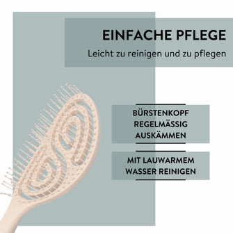 PARSA Beauty NATURE LOVE Spiralbürste Beige Weizenstroh Haarbürste