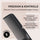 PARSA Beauty PROFESSIONAL Carbon Frisierkamm antistatisch fein & grob