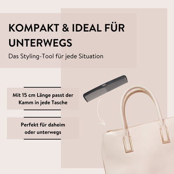 PARSA Beauty PROFESSIONAL Carbon Frisierkamm antistatisch fein & grob