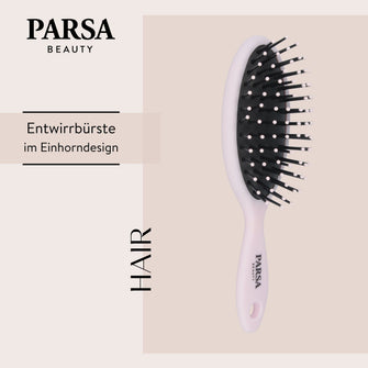 PARSA Beauty KIDS Haarbürste Einhorn Regenbogen Kinder Bürste