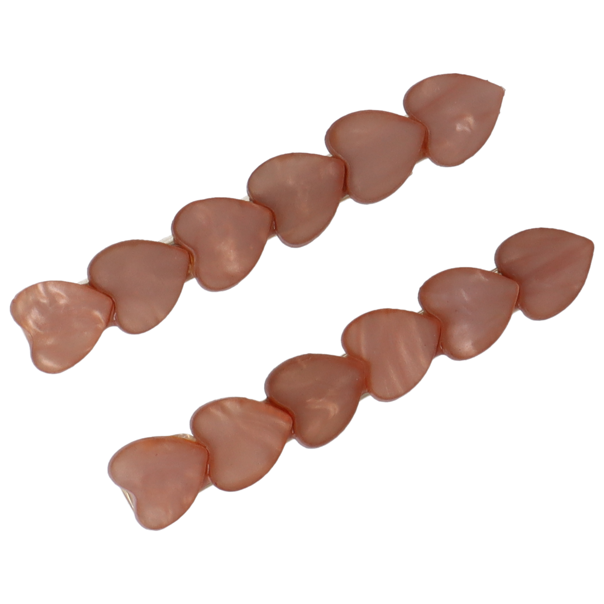 PARSA Beauty Limited Haarclip Herzen Rosa, Modisches 2er-Set für kreative Stylings