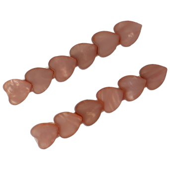 PARSA Beauty Limited Haarclip Herzen Rosa, Modisches 2er-Set für kreative Stylings