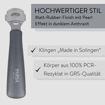 PARSA Beauty PEDI ID Hornhauthobel Fußpflege Pediküre Hobel
