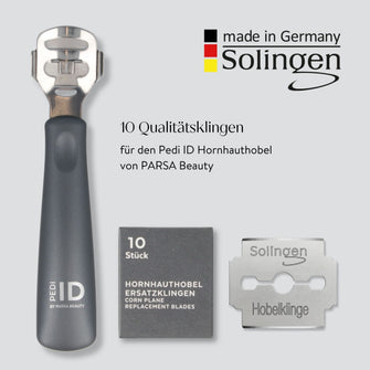 PARSA Beauty PEDI ID Hornhauthobel Ersatzklingen Pediküre Set