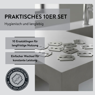 PARSA Beauty PEDI ID Hornhauthobel Ersatzklingen Pediküre Set