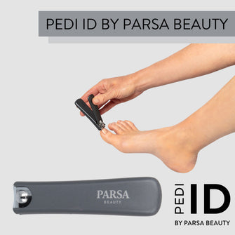 PARSA Beauty PEDI ID Fußnagelknipser mit Nagelfang Edelstahl