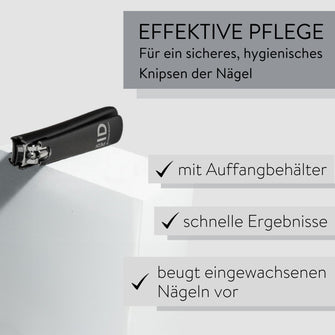 PARSA Beauty PEDI ID Fußnagelknipser mit Nagelfang Edelstahl