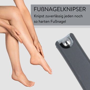 PARSA Beauty PEDI ID Fußnagelknipser mit Nagelfang Edelstahl