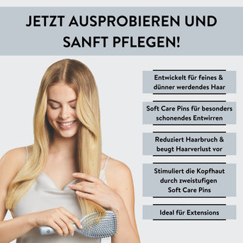 PARSA Beauty HAIR ID Paddle-Bürste – Schonende Pflege für Kopfhaut & Haar