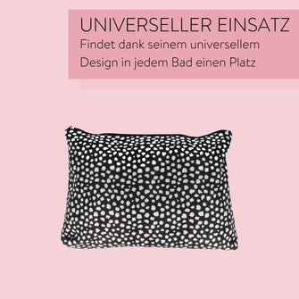 PARSA Beauty ESSENTIAL Kulturtasche schwarz weiß Kosmetiktasche