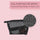 PARSA Beauty ESSENTIAL Kosmetiktasche Mesh schwarz Make-up Tasche