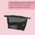 PARSA Beauty ESSENTIAL Kosmetiktasche Mesh schwarz Make-up Tasche