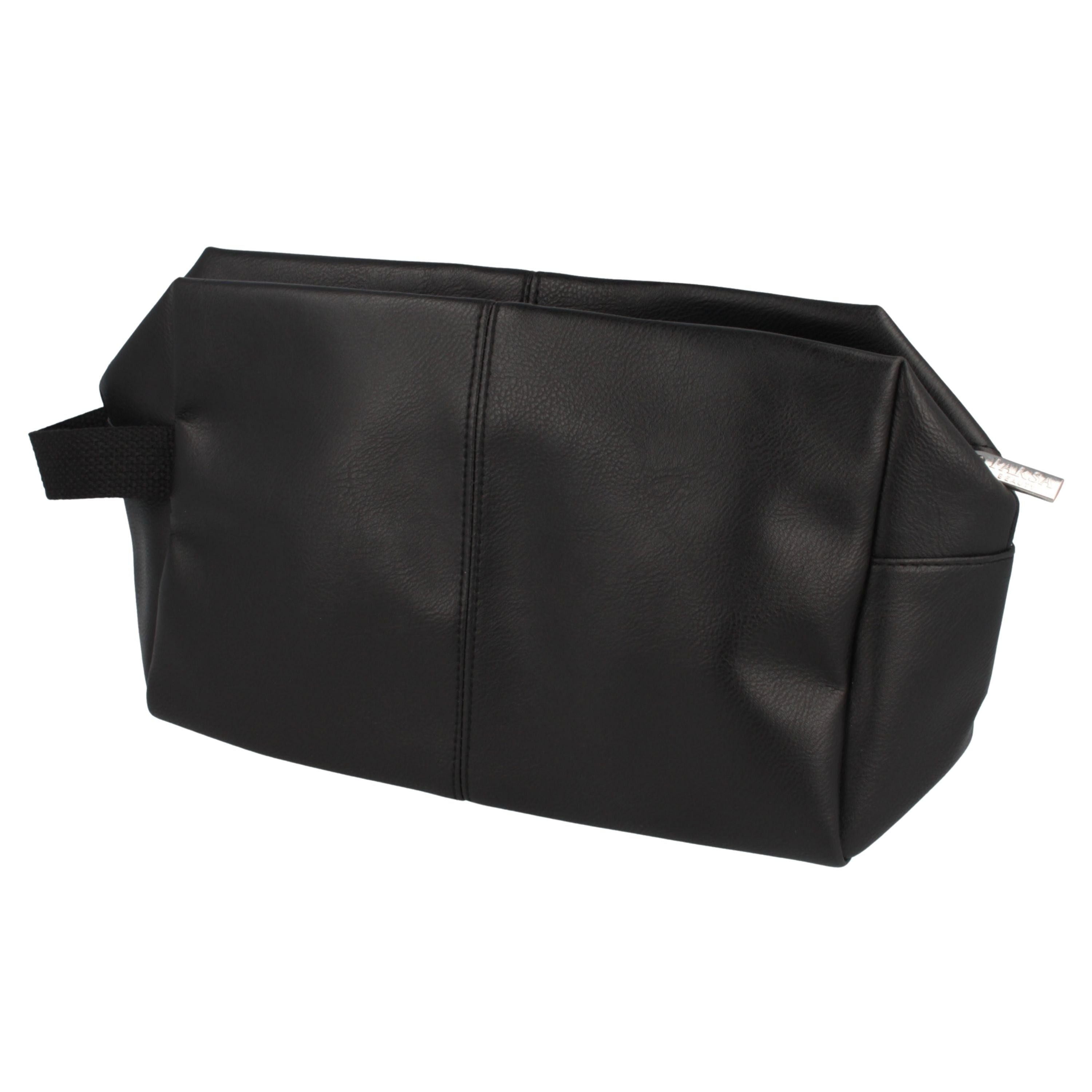 PARSA Beauty ESSENTIAL Kulturtasche Kunstleder schwarz Kosmetiktasche