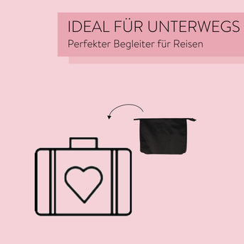 PARSA Beauty ESSENTIAL Kulturtasche groß eckig schwarz Tasche
