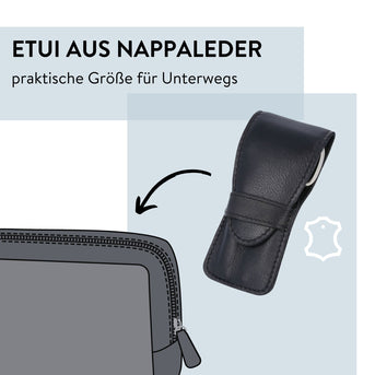 PARSA Beauty Professional Profi-Maniküre-Set, 3-teilig, in Nappaleder