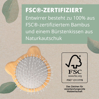 PARSA Beauty NATURE KIDS Bürste Koala Print Bambus Kinder Haarbürste