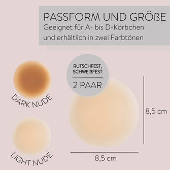 PARSA Beauty LIFESTYLE Nipple Covers helles beige – wiederverwendbar & unsichtbar