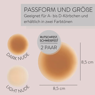PARSA Beauty LIFESTYLE Nipple Covers dunkles beige – hautfreundlich & wiederverwendbar