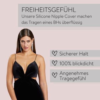 PARSA Beauty LIFESTYLE Nipple Covers dunkles beige – hautfreundlich & wiederverwendbar