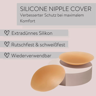PARSA Beauty LIFESTYLE Nipple Covers dunkles beige – hautfreundlich & wiederverwendbar