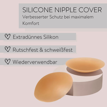 PARSA Beauty LIFESTYLE Nipple Covers dunkles beige – hautfreundlich & wiederverwendbar