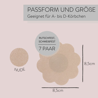PARSA Beauty LIFESTYLE Satin Nipple Covers beige – hautschonend & blickdicht