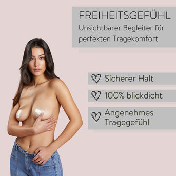 PARSA Beauty LIFESTYLE Satin Nipple Covers beige – hautschonend & blickdicht