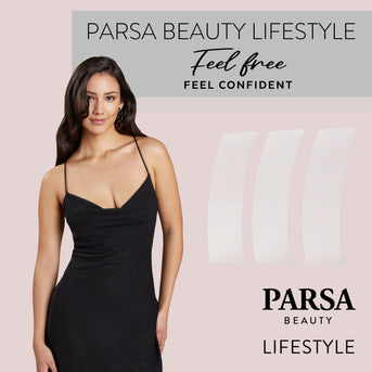 PARSA Beauty LIFESTYLE Fashiontape transparent – doppelseitig & stark haftend