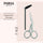 PARSA Beauty ESSENTIAL Augenbrauenschere mit Spoolie Schere