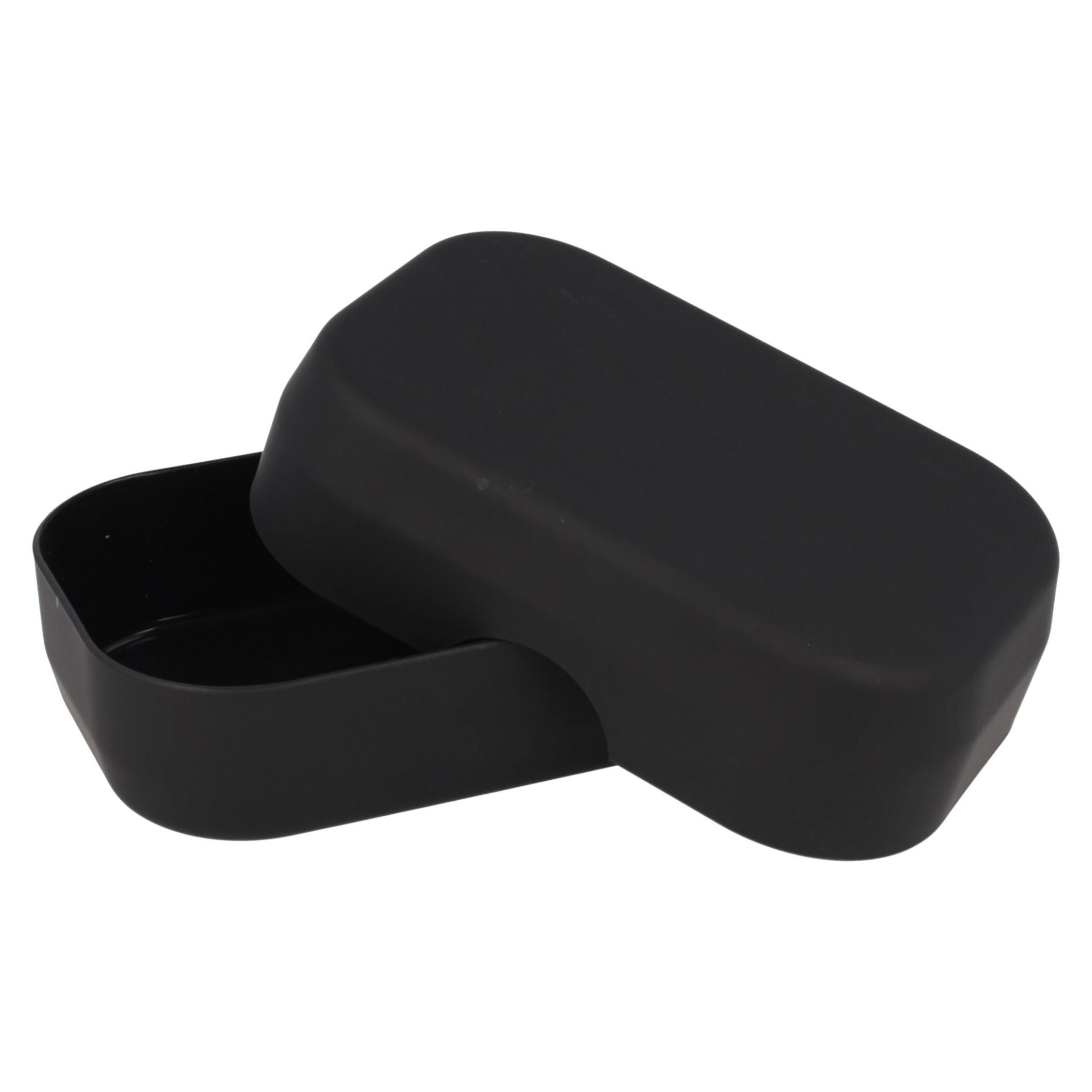 PARSA Beauty ESSENTIAL Seifenschale schwarz Badaccessoire Rubber Look