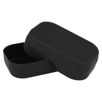 PARSA Beauty ESSENTIAL Seifenschale schwarz Badaccessoire Rubber Look
