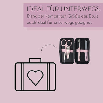 PARSA Beauty LOV.U Maniküre Set 4teilig schwarz Nagelpflege