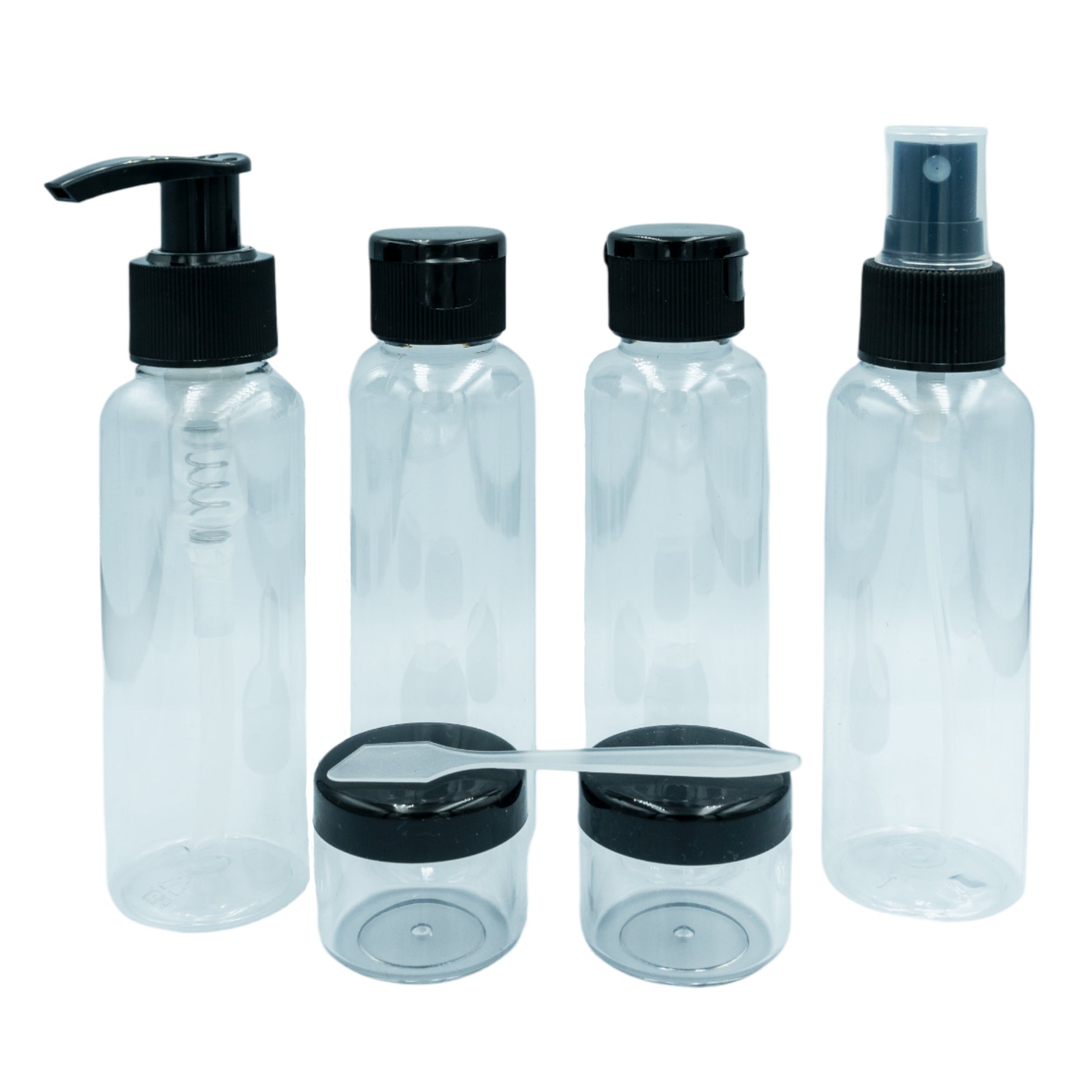 PARSA Beauty ESSENTIAL Reise Refill Set Nachfüllflaschen Kosmetik 7-tlg.