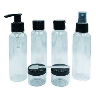 PARSA Beauty ESSENTIAL Reise Refill Set Nachfüllflaschen Kosmetik 7-tlg.