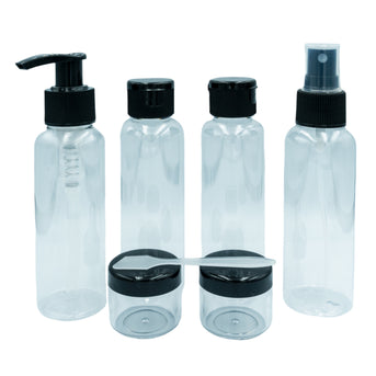 PARSA Beauty ESSENTIAL Reise Refill Set Nachfüllflaschen Kosmetik 7-tlg.