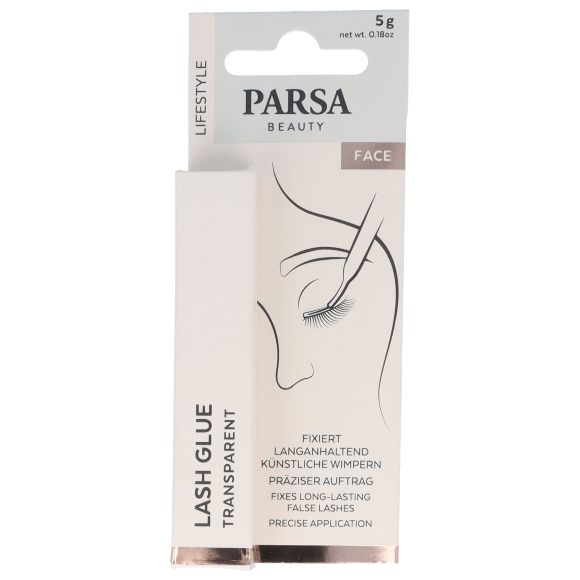 PARSA Beauty Lifestyle Wimpernkleber, Transparent & Langanhaltend (5g)