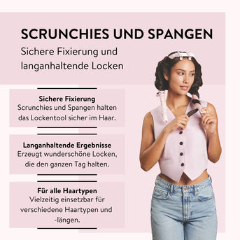 PARSA Beauty HAIR HERO Lockentool mit Scrunchies und Haarclips