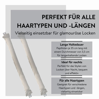PARSA Beauty HAIR ID Satin Papilloten Lockenwickler 2 Stück
