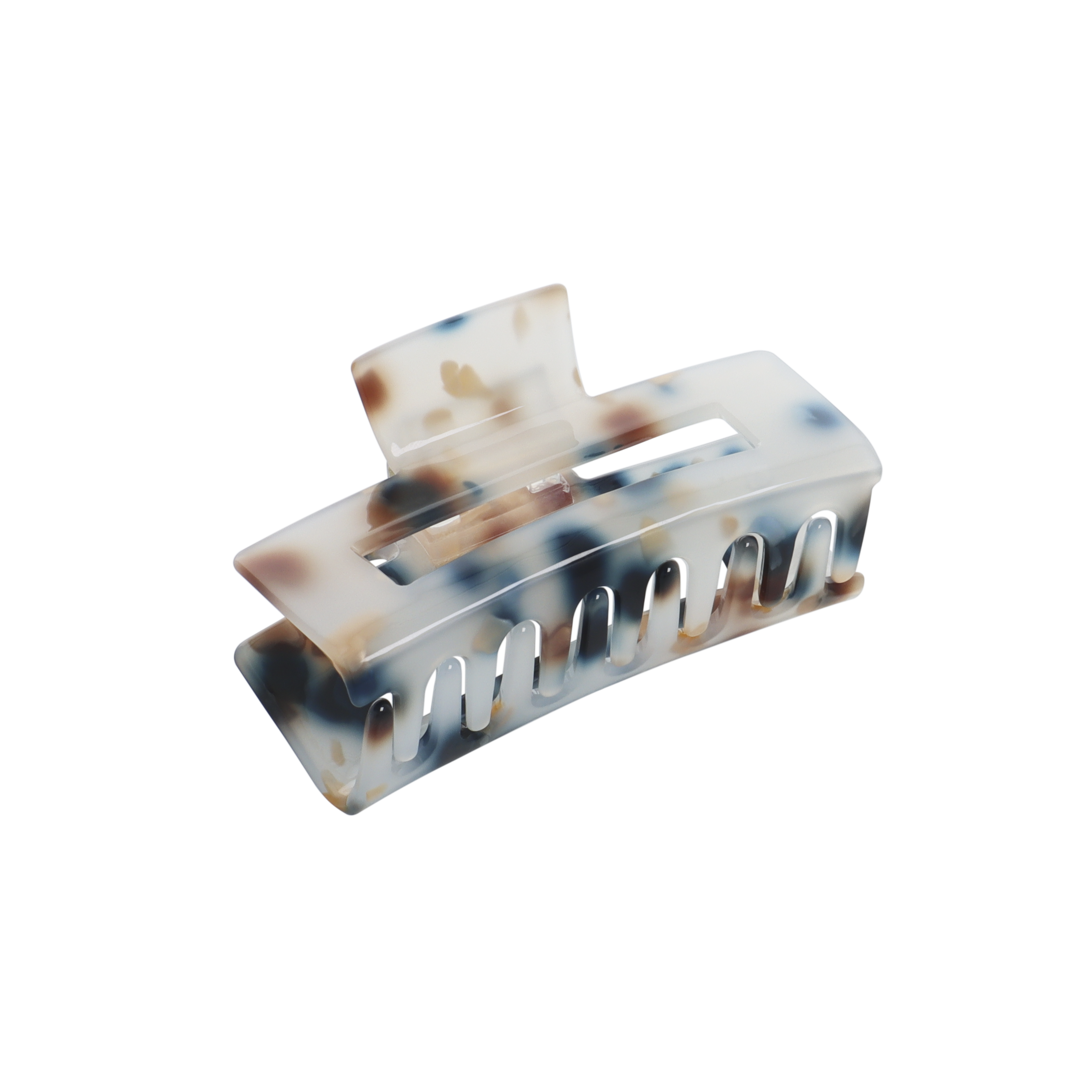 PARSA Beauty Limited Haarklammer aus Acryl, Blaues Marbled-Finish