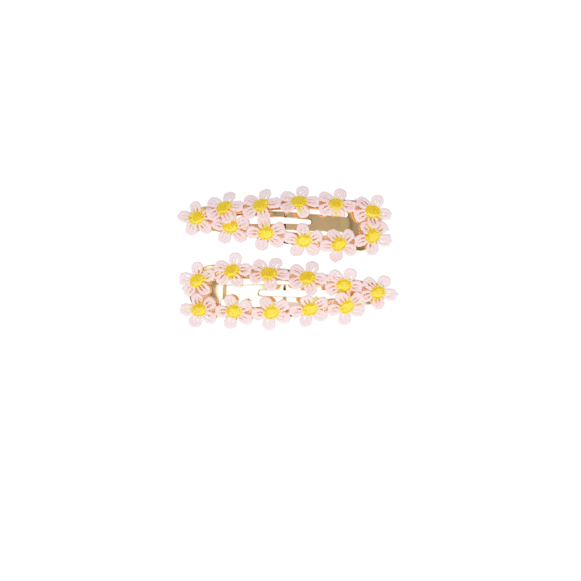 PARSA Beauty Limited Haarclip-Set Blume, 2er-Set in Rosa mit floraler Applikation