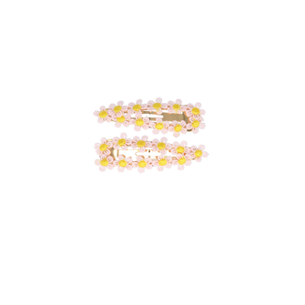 PARSA Beauty Limited Haarclip-Set Blume, 2er-Set in Rosa mit floraler Applikation